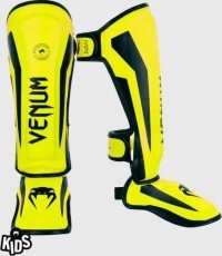 Venum Elite Shin Guards Kids - Exclusive - Neo Yellow
