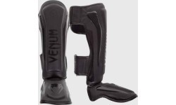 Защита голени Venum Elite Standup, матовая чёрная