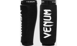 Защита голени Venum Kontact без стопы - чёрная