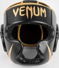 Боксёрский шлем Venum Challenger – чёрный/золотой