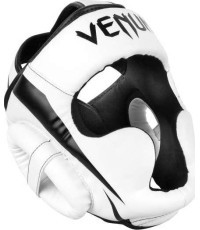 Боксёрский шлем Venum Elite, бело-чёрный