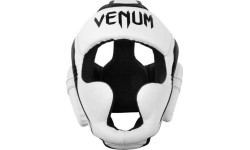 Боксёрский шлем Venum Elite, бело-чёрный