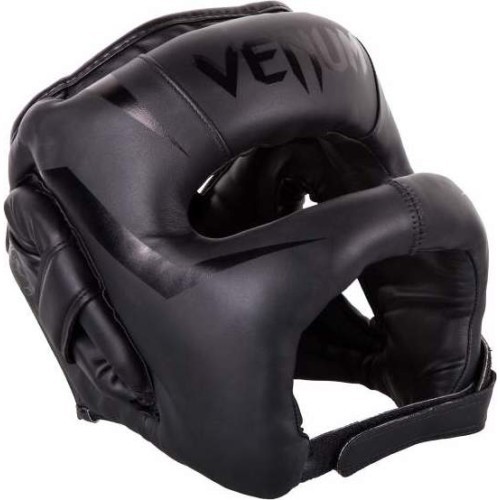 Bokso šalmas Venum Elite Iron, juodas