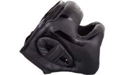 Bokso šalmas Venum Elite Iron, juodas
