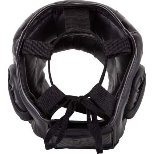 Bokso šalmas Venum Elite Iron, juodas