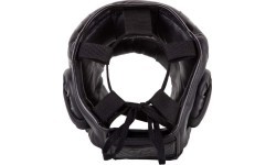Bokso šalmas Venum Elite Iron, juodas