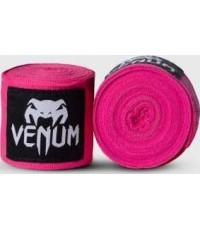 Bokso bandažai Venum Kontact, 4,5 m – neoninė rožinė