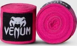 Bokso bandažai Venum Kontact, 4,5 m – neoninė rožinė