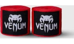 Боксёрские бинты Venum Kontact, 4,5 м – красные