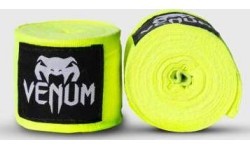 Боксёрские бинты Venum Kontact, 2,5 м, неоново-жёлтые
