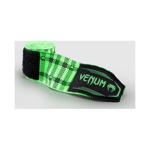 Venum Tartan bokso bintai – neoniniai žali