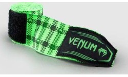 Боксёрские бинты Venum Tartan – неоновый зелёный
