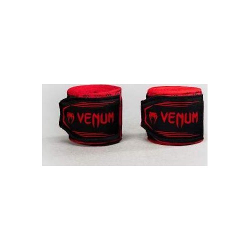 Venum Tartan bokso bintai, raudoni