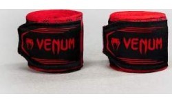 Боксёрские бинты Venum Tartan, красные