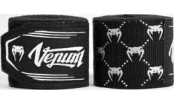 Bokso bintai Venum Monogram, juodi/balti