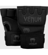 Bokso tvarsčiai Venum Kontact Gel Glove Wraps - Black/Black