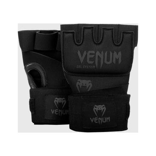 Bokso tvarsčiai Venum Kontact Gel Glove Wraps - Black/Black