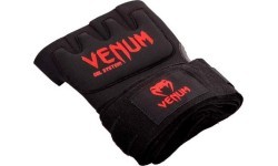 Бинты боксёрские Venum Kontact Gel - чёрно/красные