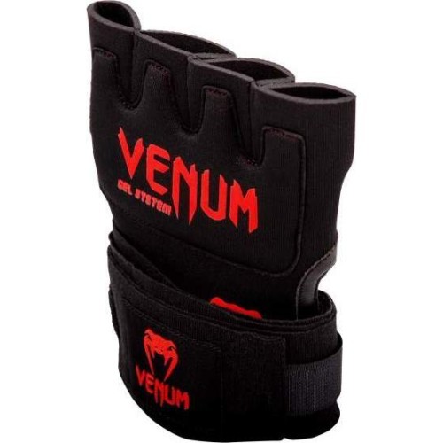 Bokso tvarsčiai Venum Kontact Gel - juodi/raudoni