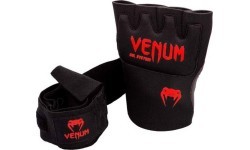 Бинты боксёрские Venum Kontact Gel - чёрно/красные