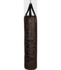 Venum Vintage Heavy Bag - Brown - Filled - Cowhide Leather