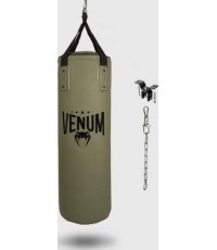 Punching Bag Venum Origins - Khaki/Black (ceiling mount included)