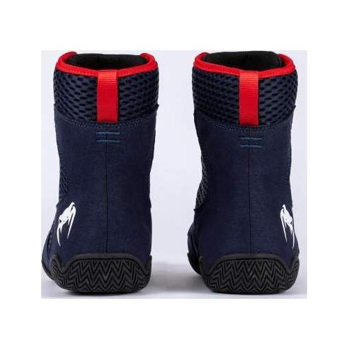 Venum Contender Boxing Shoes - Navy Blue/Red