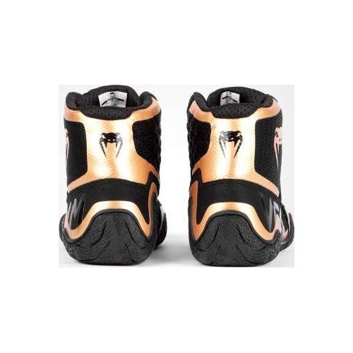 Venum Elite Wrestling Shoes - Black/Bronze
