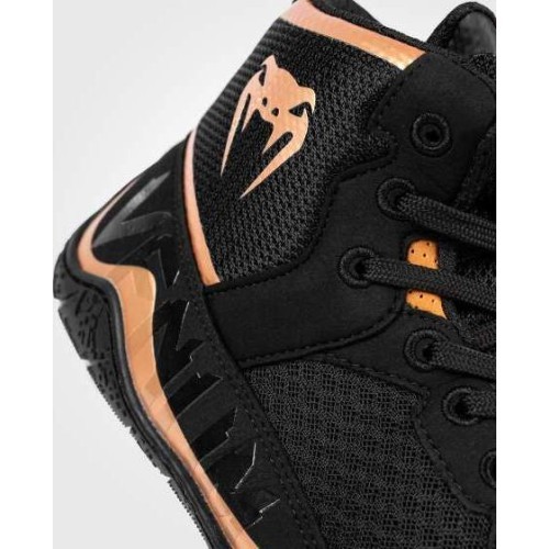 Venum Elite Wrestling Shoes - Black/Bronze