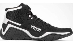 Venum Elite Wrestling Shoes - Black/Sand