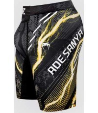 UFC Adrenaline Unrivaled by Venum Vale Tudo Short For Men's - Black/Gold - Israel Adesanya