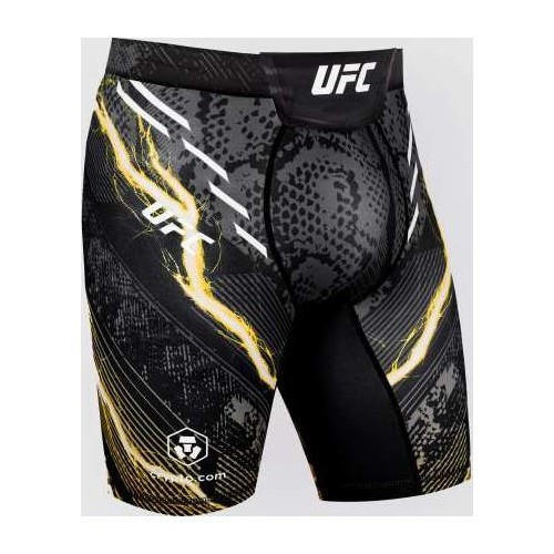 UFC Adrenaline Unrivaled by Venum Vale Tudo Short For Men's - Black/Gold - Israel Adesanya