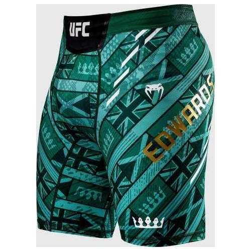 UFC Adrenaline Unrivaled by Venum Vale Tudo Short For Men's - Green - Leon Edwards
