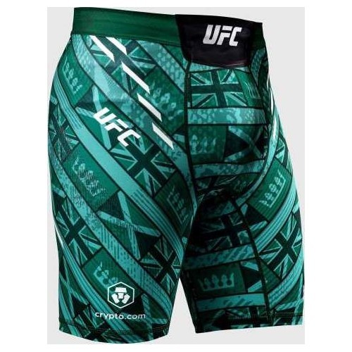 Мужские шорты UFC Adrenaline Unrivaled by Venum Vale Tudo, зелёные, Leon Edwards