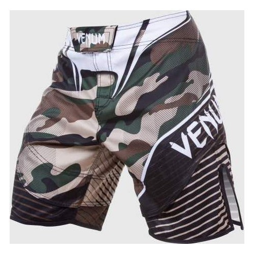 MMA šortai Venum Camo Hero, žali/rudi