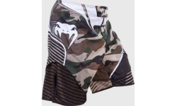 MMA šortai Venum Camo Hero, žali/rudi