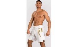 Venum Light 5.0 Fight Shorts - White/Gold
