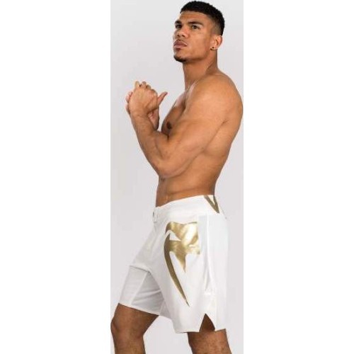 Venum Light 5.0 Fight Shorts - White/Gold