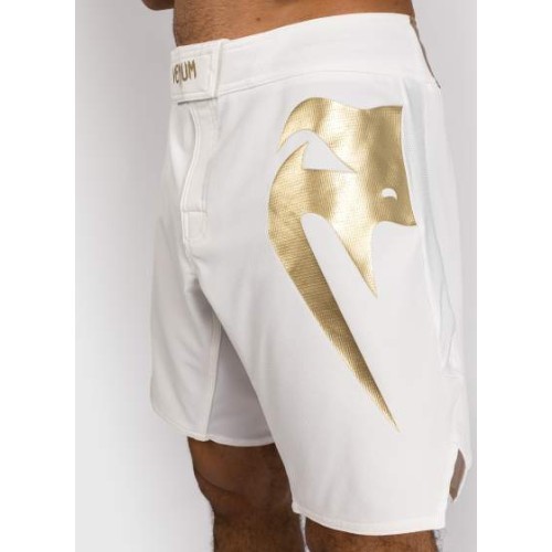 Venum Light 5.0 Fight Shorts - White/Gold