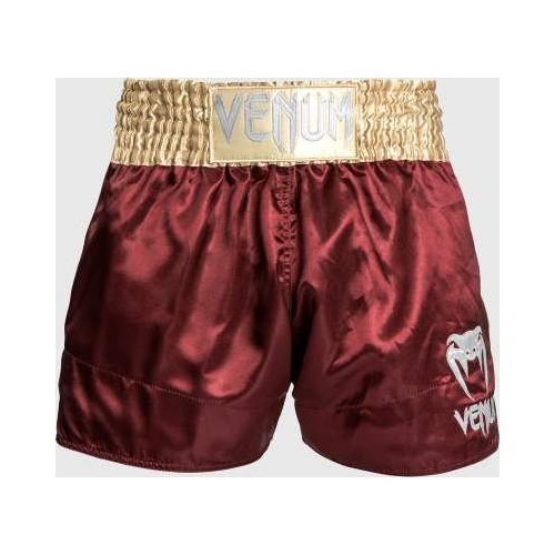Шорты Venum Classic Muay Thai - бордовый/золотой/белый