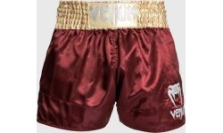 Venum Classic Muay ThaÃ¯ Short - Burgundy/Gold/White
