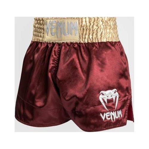 Venum Classic Muay ThaÃ¯ Short - Burgundy/Gold/White
