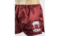 Venum Classic Muay Thai šortai - bordo/auksiniai/balti