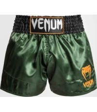 Venum Classic Muay ThaÃ¯ Short - Green/Black/Gold