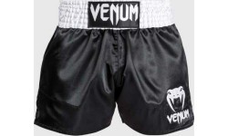 Шорты Muay Thai Venum Classic, черный/белый/белый