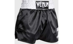 Venum Classic - Muay Thai Short Black/White/White