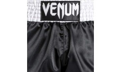 Venum Classic - Muay Thai Short Black/White/White