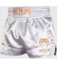 Muay Thai šortai Venum Classic – balti/auksiniai