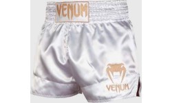 Muay Thai šortai Venum Classic – balti/auksiniai