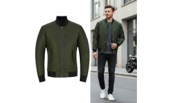 Motorcycle Jacket W-TEC Caravago - Green